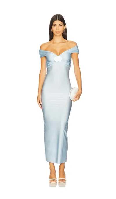 Shani Shemer Sorrel Midi Dress In Baby Blue