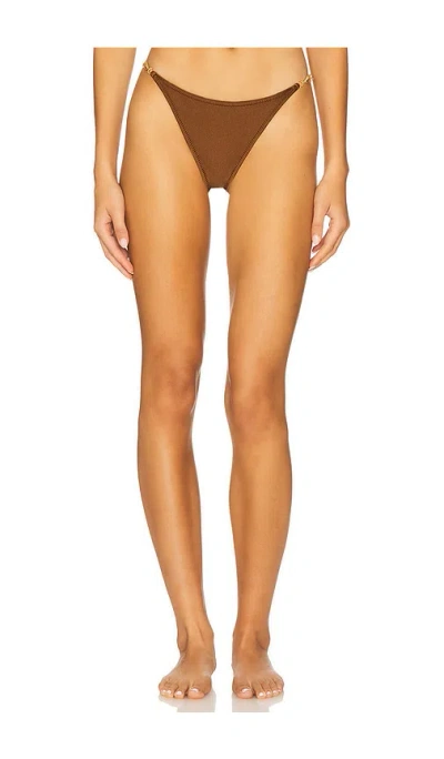 Shani Shemer Tyro Bikini Bottom In Brown