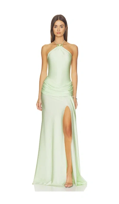 Shani Shemer Valentine Maxi Dress In Green
