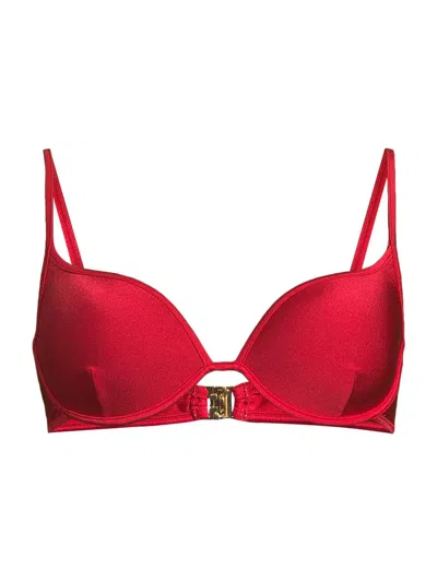 Shani Shemer Women's Alexis Bikini Top In Red