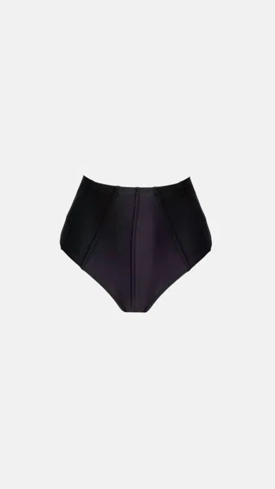 Shani Shemer Women's Taylor High Waisted Bikini Bottom In Black