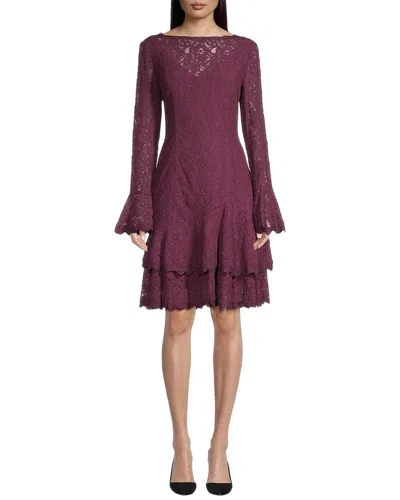 Shani Solid Mini Dress In Brown