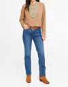 Shannalee One Size Camel French Terry Crew In Brown