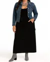 Shannalee Parachute Maxi Skirt In Black In Black