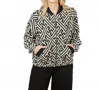 Shannon Passero Athena Jacket In Black/white Print