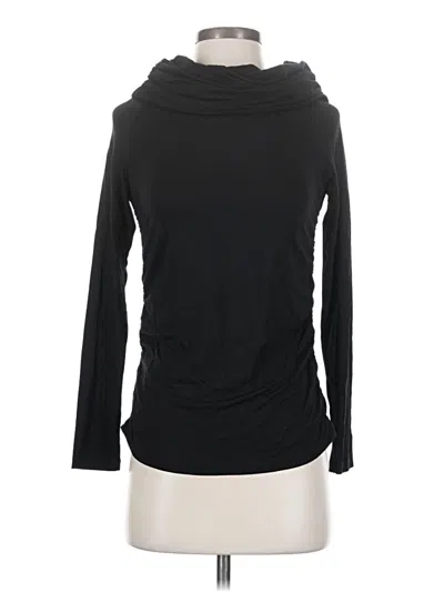 Pre-owned Shannon Passero Long Sleeve Top Black Cowl Neck Tops