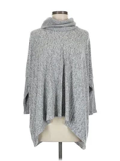 Pre-owned Shannon Passero Poncho In Gray