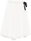 Shanshan Ruan Drawstring Culottes In White