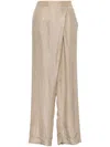Shanshan Ruan Silk Trouser In Neutrals