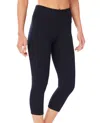Shape Active High Rise Capri Leggings In Black In Black