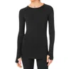Shape Active Movement Long Sleeve Tee In Black In Black