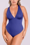 Shapellx Airslim Deep V-neck Cross Back Shaping Bodysuit