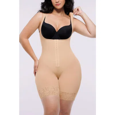 Shapellx Airslim® Extreme Compression Open Bust Bodysuit In Neutral