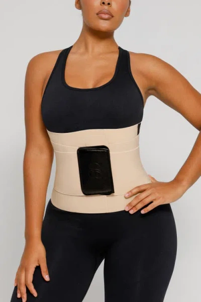 Shapellx Airslim Triple Compression Latex Waist Trainer In Neutral