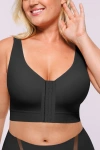 Shapellx Airslim® Unlined Wireless Back Support Bra In Black