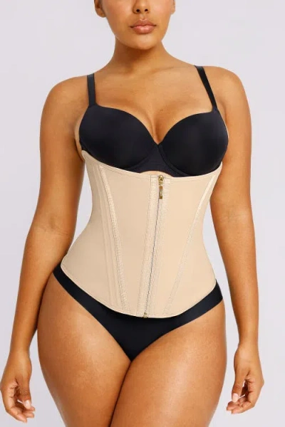 Shapellx Body Shaper Latex Waist Trainer In Neutral