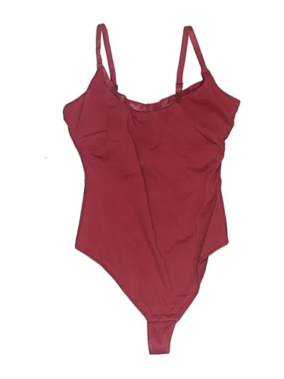 Pre-owned Shapellx Bodysuit In Burgundy