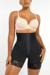 Shapellx Boned Sculpt High Waist Shorts In Jet Black
