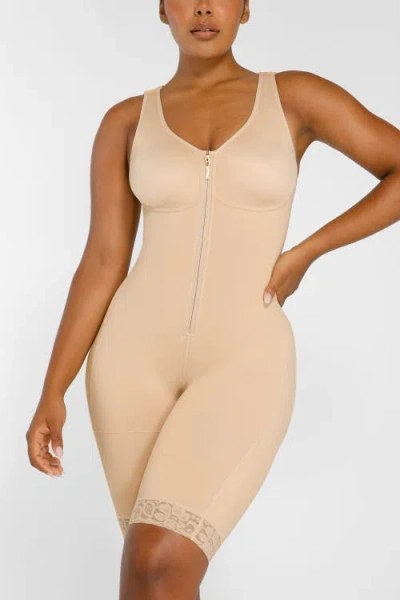 Shapellx Boot-yeah Airslim Full Coverage Bodysuit In Neutral