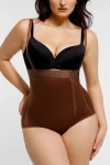 Shapellx Butt-lifting High Waist Panty In Chocolate