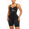 Shapellx Postpartum Side Zipper Support Shorts In Onyx Black