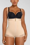 Shapellx Butt-lifting Open Bust Panty In Sand