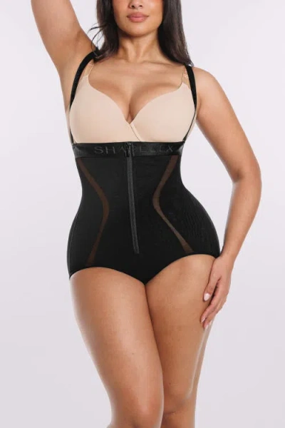 Shapellx Curve Code Airy Comfy Smoothing Brief In Black