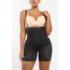 Shapellx Firm Tummy Compression Bodysuit Shaper With Butt Lifter In Jet Black
