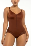 Shapellx Hourglass Full Body Shaper In Mahogany Brown
