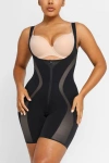 Shapellx Inner Armor X Comfy Sculpting Bodysuit In Onyx Black
