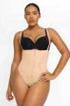 Shapellx Inner Armor X Comfy Sculpting Thong In Antique White