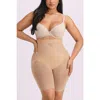 Shapellx Mesh High Waist Compression Shorts In Neutral