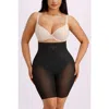 Shapellx Mesh High Waist Compression Shorts In Multi