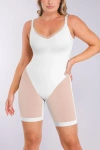 Shapellx Meshsmooth Butt-lifting Bodysuit In White