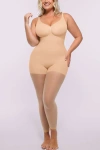 Shapellx Mistweave Skin Flow Full Coverage Bodysuit In Nude