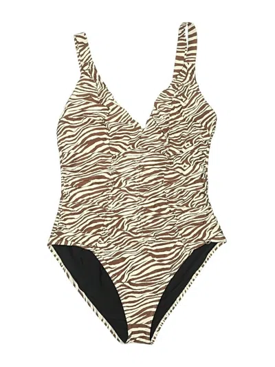 Pre-owned Shapellx One Piece Swimsuit In Brown