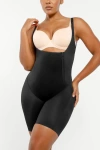Shapellx Postpartum Side Zipper Support Shorts In Onyx Black