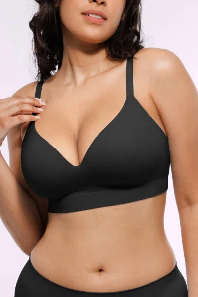 Shapellx Oyster Reborn T-shirt Bra In Black