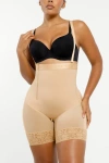 Shapellx Postpartum Side Zipper Support Shorts In Cream Beige