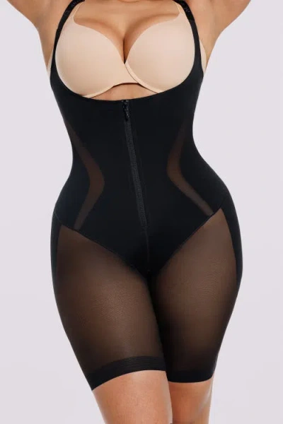 Shapellx Shapewear Tummy Control Smoothing Bodysuit In Black