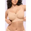 Shapellx Skin Flow Smooth Unlined Wireless Bra In Neutral
