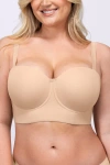 Shapellx Strapless Convertible Underwire Bra Full Coverage In Neutral