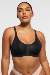 Shapellx Wireless Front-hook Back Smooth Bra In Classic Black