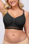 Shapellx Wireless Full Coverage Seamless Bra In Black