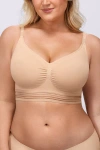 Shapellx Wireless Full Coverage Seamless Bra In Nude