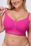 Shapellx Wireless Full Coverage Seamless Bra In Pink