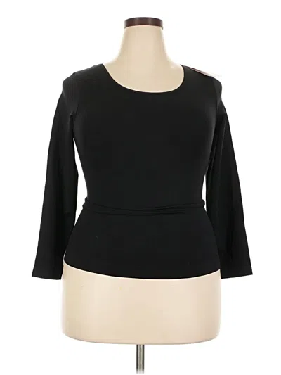 Shapermint 3/4 Sleeve T-shirt In Black