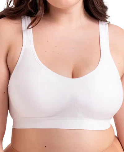 Shapermint Essentials Women's Daily Comfort Wireless Shaper Bra 10022 In White