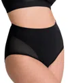 Shapermint Essentials Women's Mesh Shaper Brief 51001 In Black