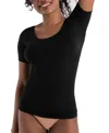 Shapermint Essentials Women's Scoop Neck Shaping T-shirt 48001 In Black